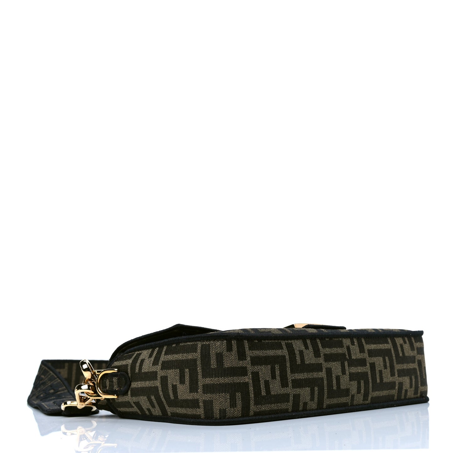 Fabric Jacquard FF 1974 Medium Baguette Tobacco Moro Black