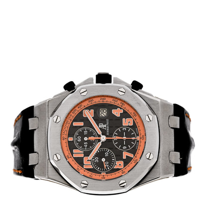 Audemars Piguet Stainless Steel Alligator 42mm Royal Oak Offshore Chronograph Automatic Watch Orange 26170ST.OO.D101CR.01 2 of 4