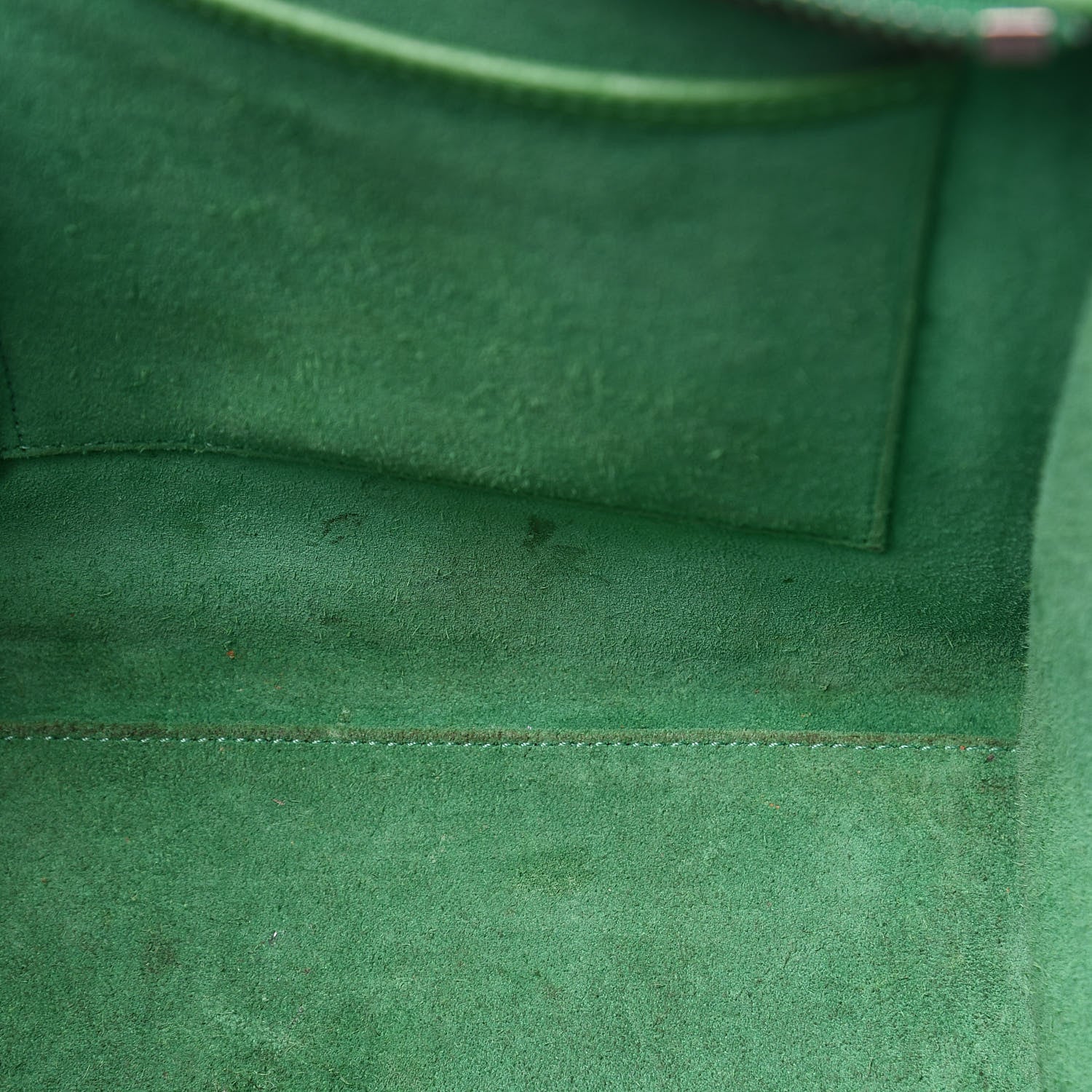 Celine Drummed Calfskin Micro Luggage Mint 17 of 18
