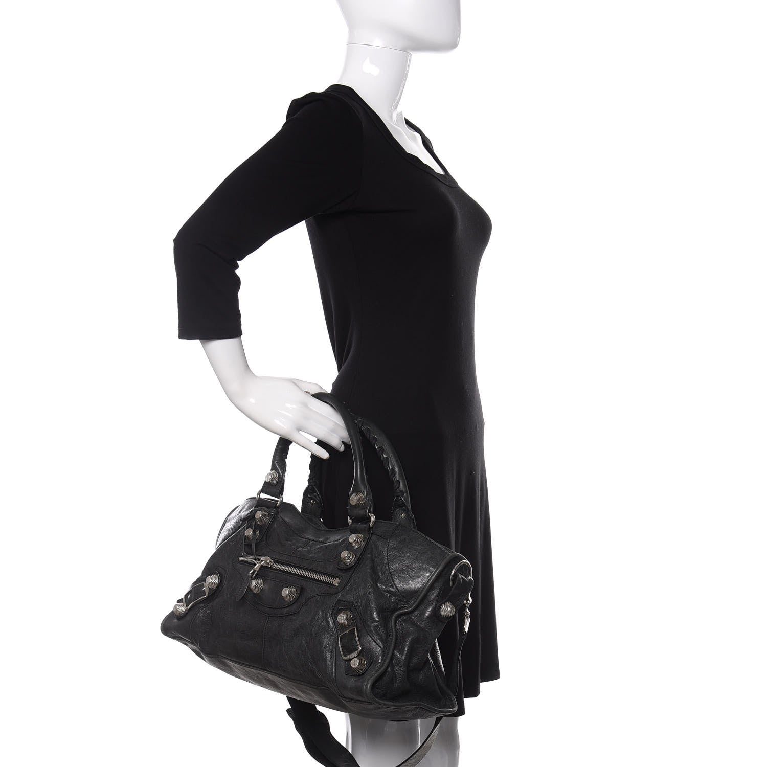 Balenciaga Agneau Giant 21 Silver Hardware Part Time Black 3 of 15