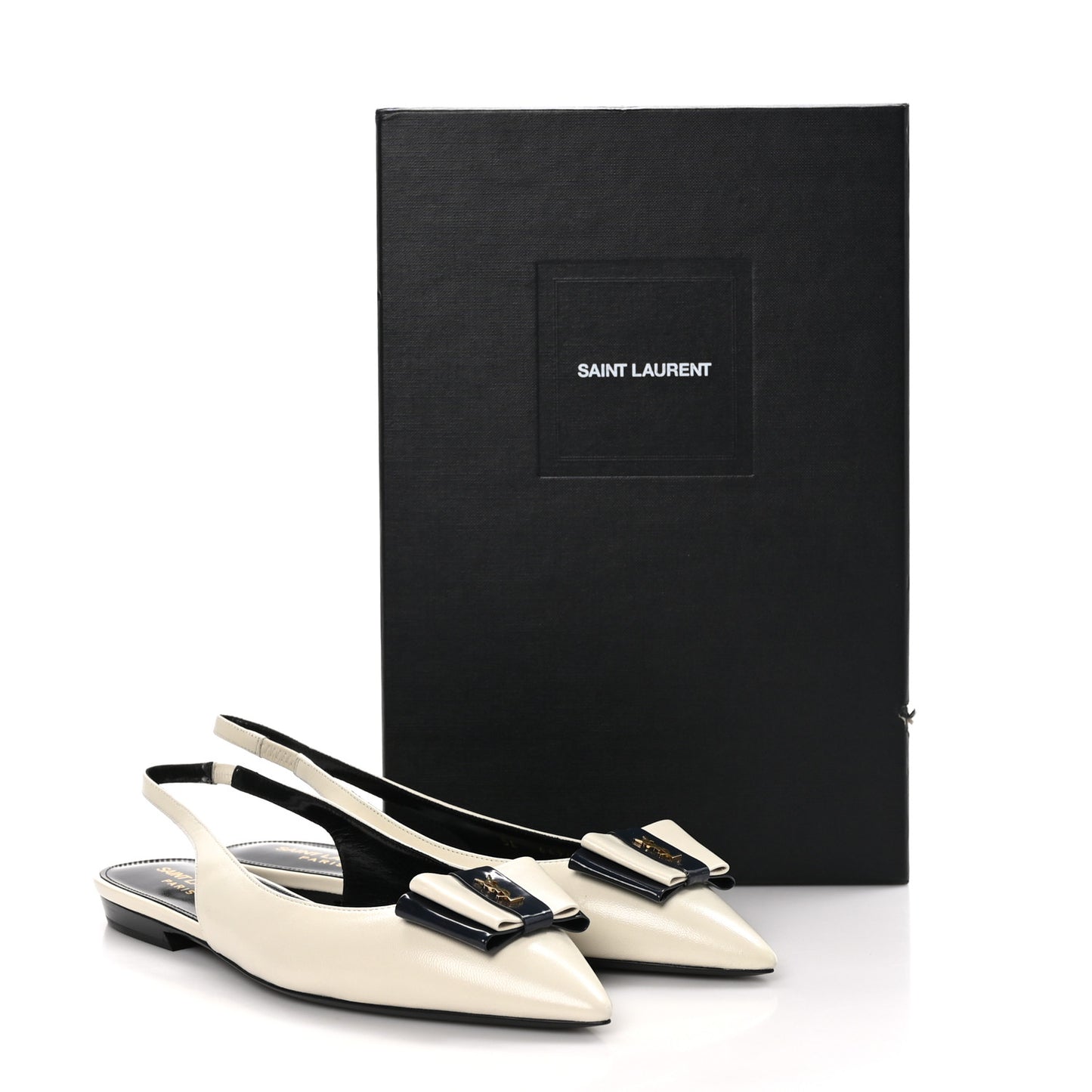 Belfagor Anais Slingback Flats 36.5 Navy Pearl
