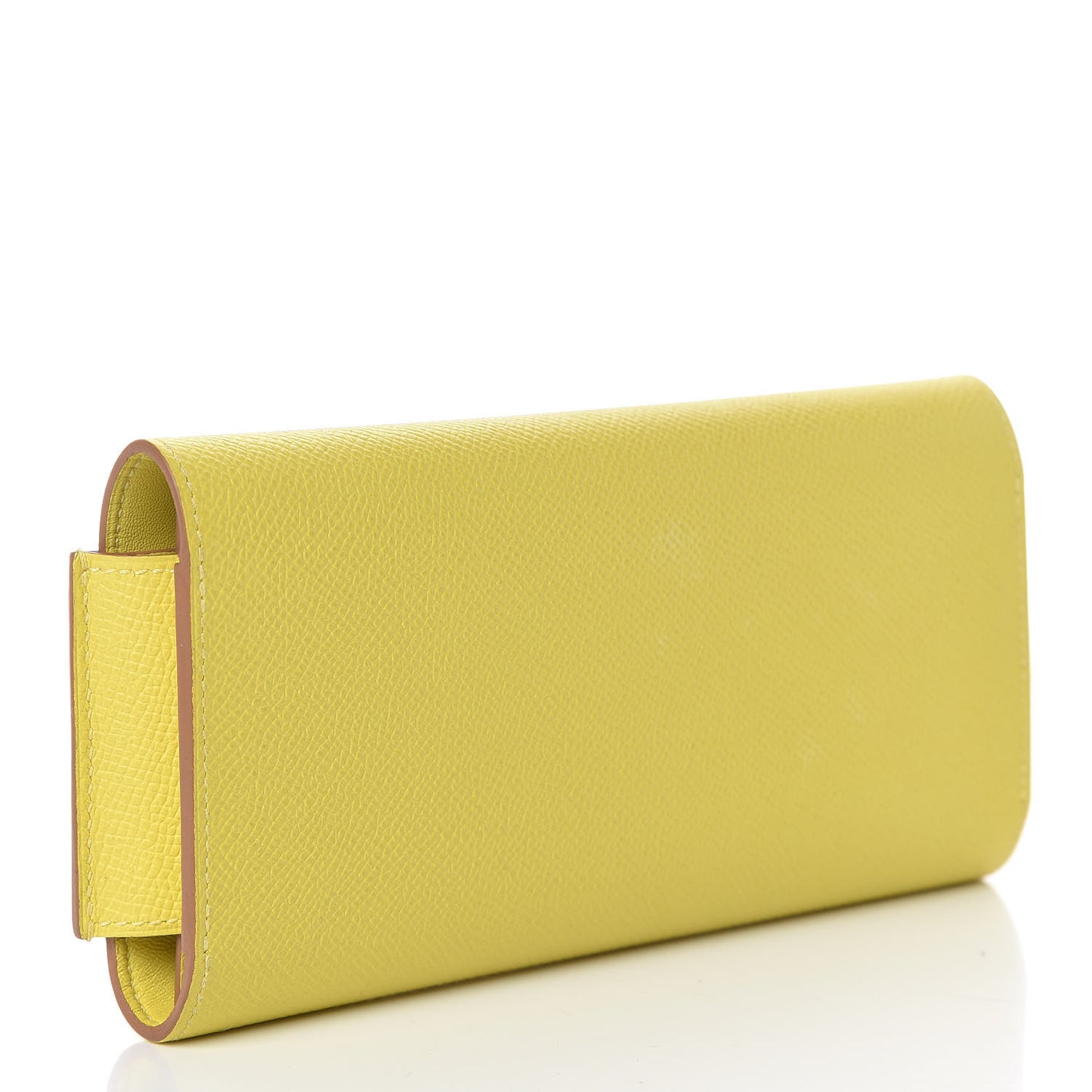 Epsom Passant Long Wallet Craie Lime