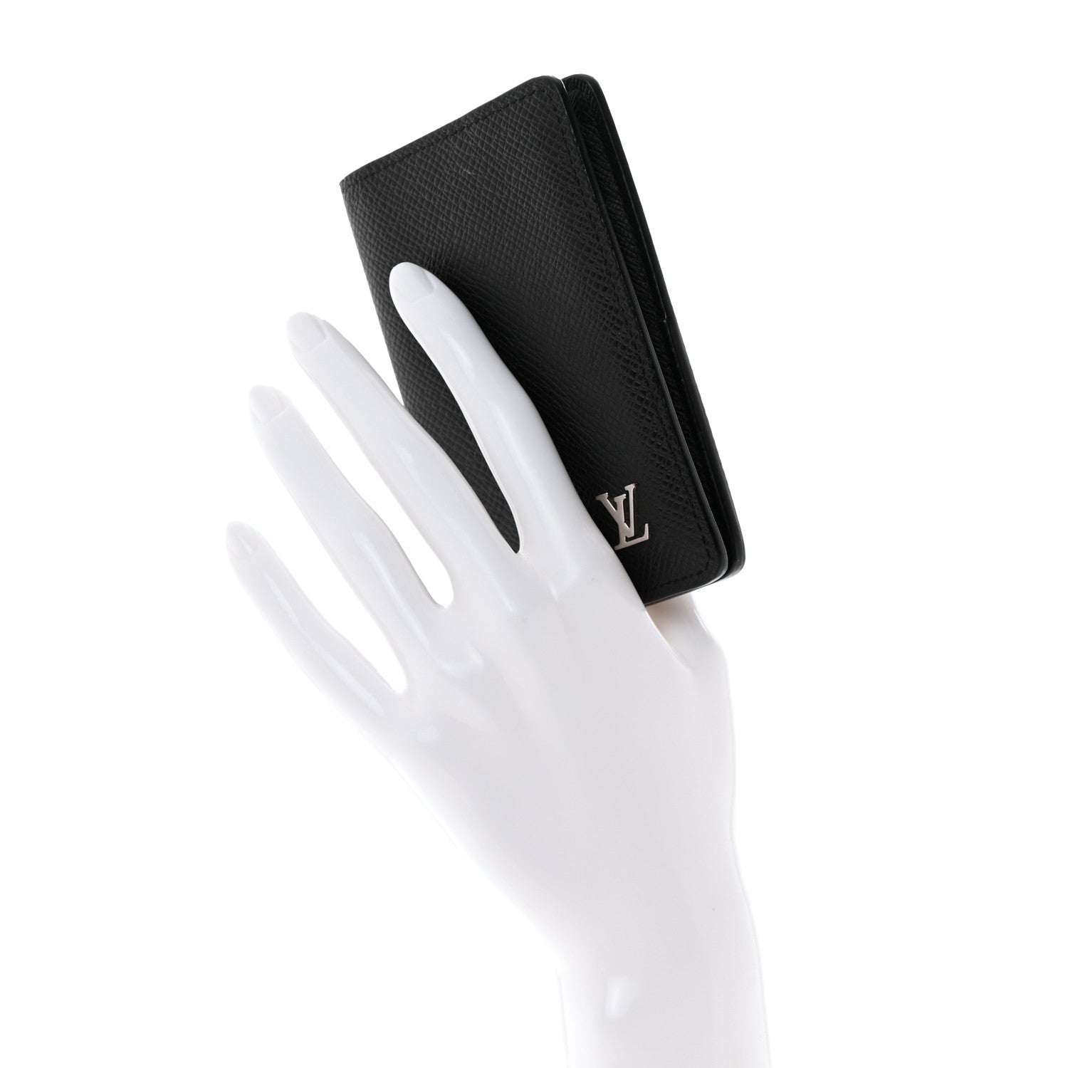 Louis Vuitton LOUIS VUITTON Taiga Pocket Organizer NM Black 2 of 7