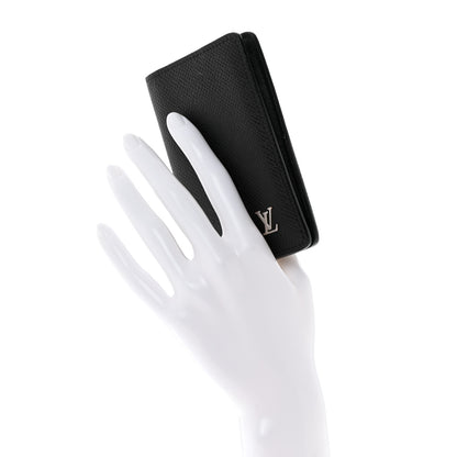 Louis Vuitton LOUIS VUITTON Taiga Pocket Organizer NM Black 2 of 7
