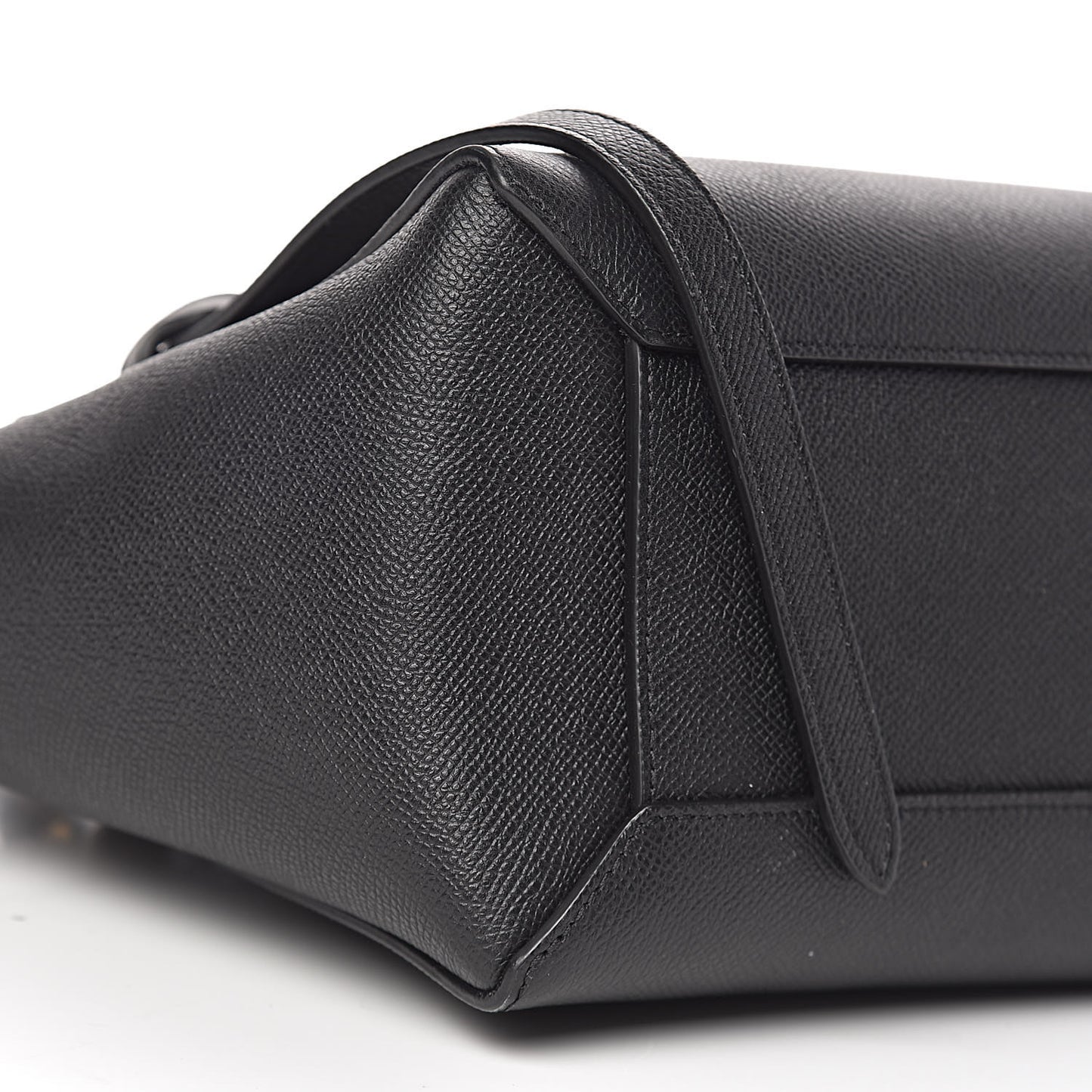 Grained Calfskin Micro Belt Bag Black