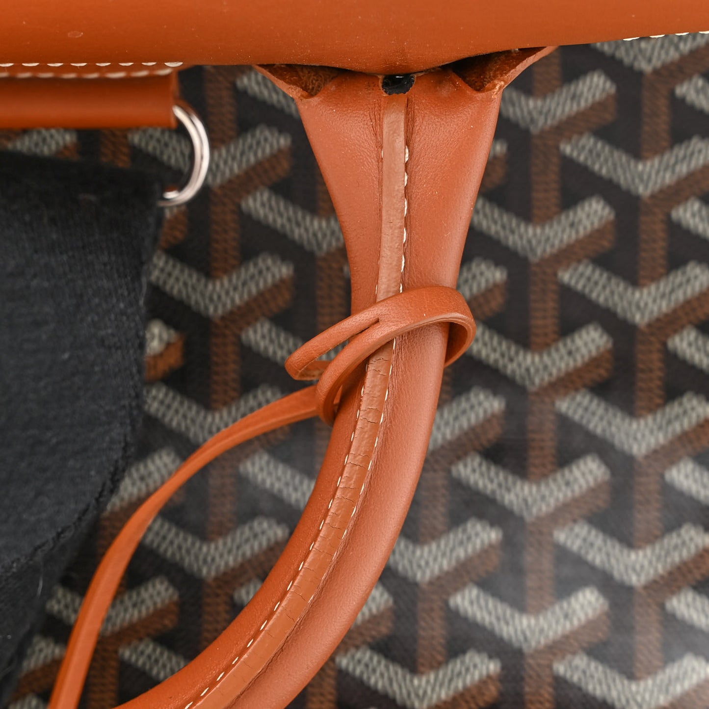 Goyardine Calfskin Alpin MM Backpack Gold Black