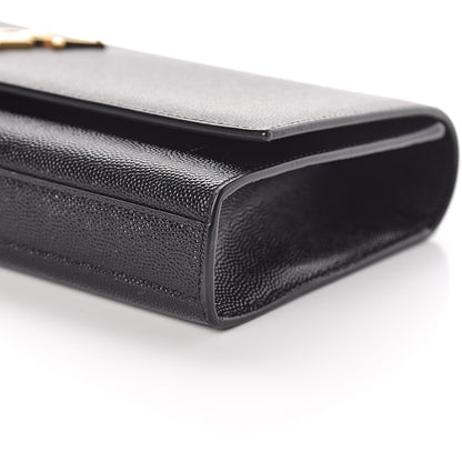 Saint Laurent Grain De Poudre Monogram Cassandre Clutch Black 9 of 9