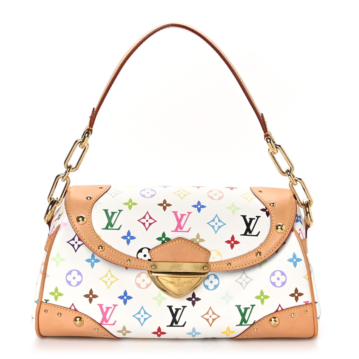 Louis Vuitton Monogram Multicolor Beverly MM White 1 of 11