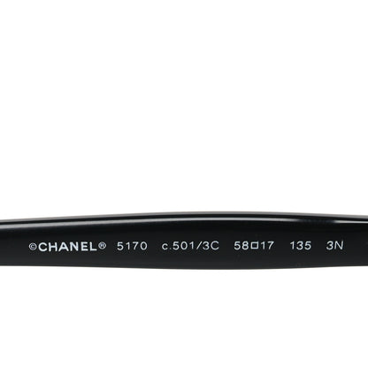 Chanel CC Bow Sunglasses 5170 Black 5 of 7