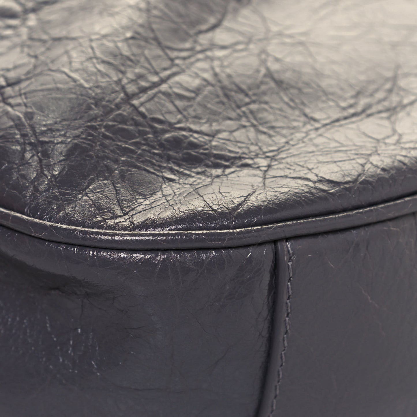 Agneau Arena Le Cagole Shoulder Bag XS Dark Grey