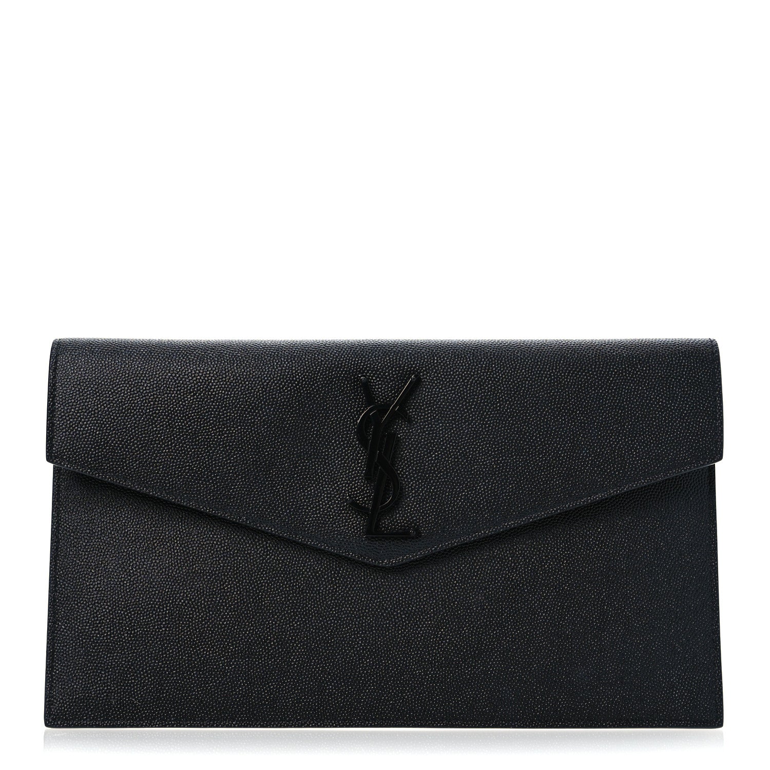 Saint Laurent Grain De Poudre Uptown Pouch Black 1 of 8