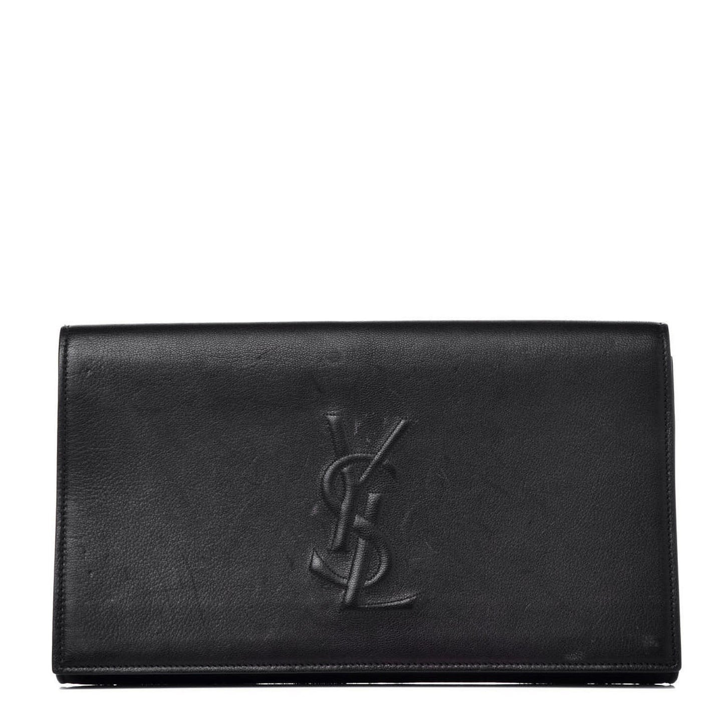 Goatskin Large Belle De Jour Clutch Black
