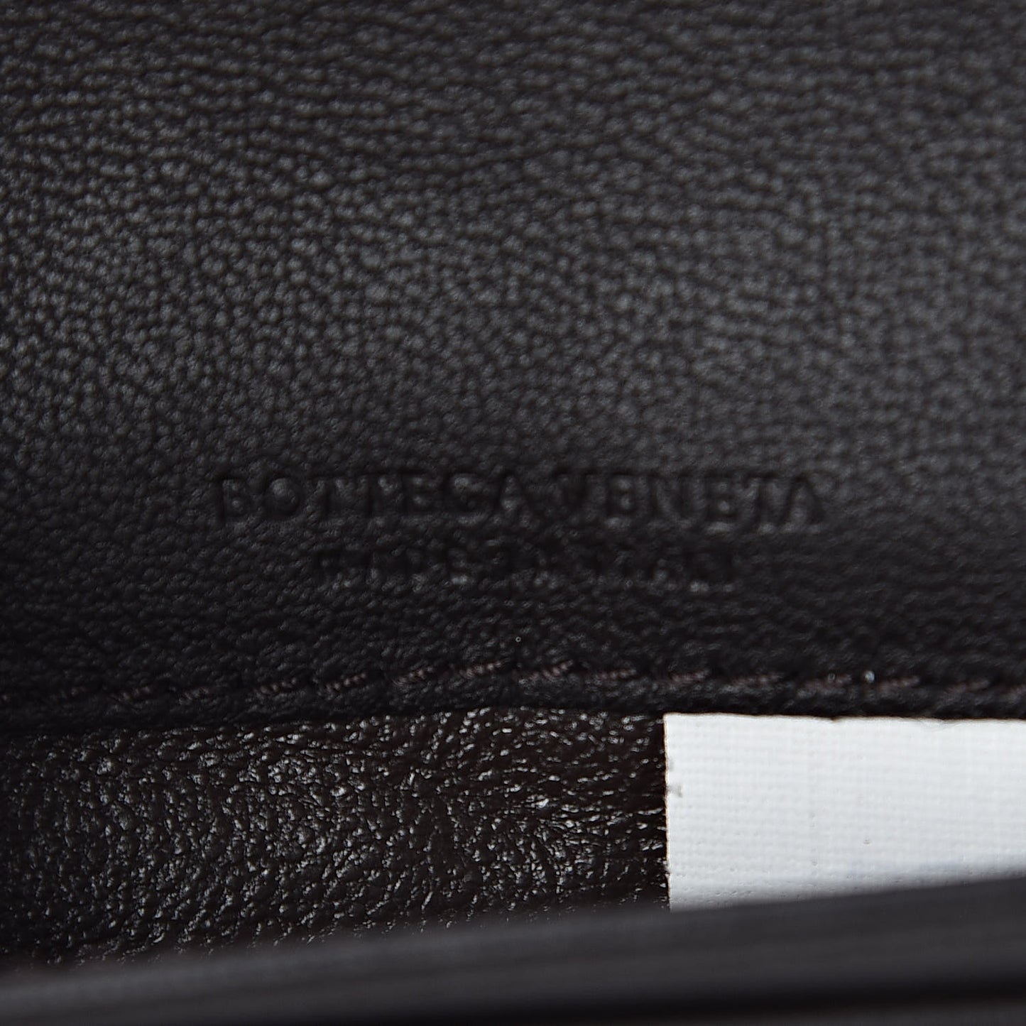 Nappa Intrecciato Card Holder Ebano