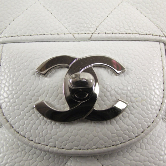 Caviar Jumbo Flap White