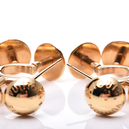 Louis Vuitton Studdy Hoop Earrings MM Gold Pink Silver 3 of 11