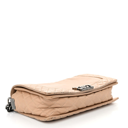 Chanel Calfskin Medium Boy Reverso Flap Beige 4 of 11