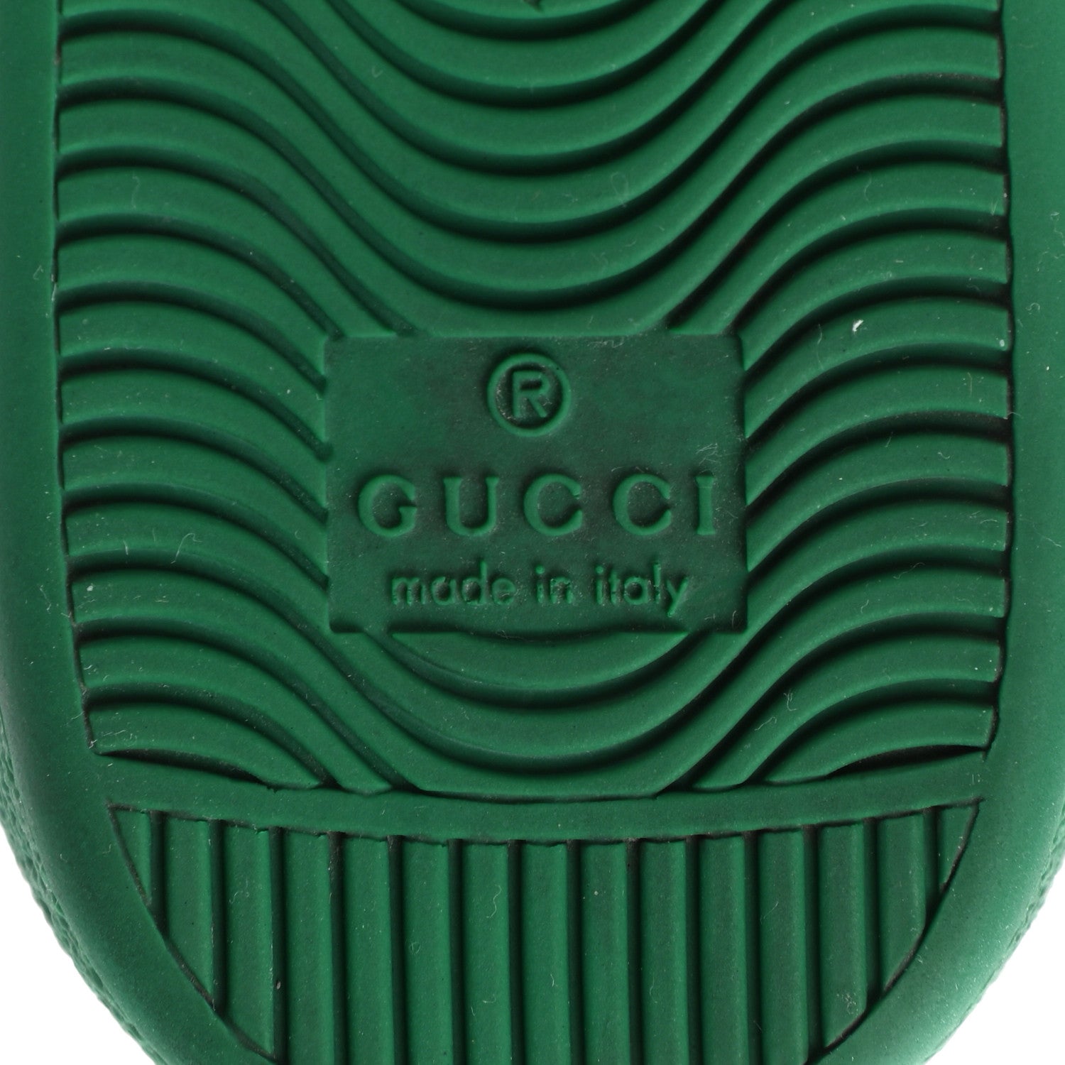 Gucci Jacquard Web Embroidered Womens New Ace Sneakers 35 Gold Green 7 of 9