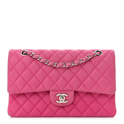 Chanel Iridescent Caviar Quilted Medium Double Flap Pink 1 of 10