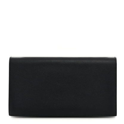 Hermes Swift MC2 Fleming Long Wallet Navy 1 of 9