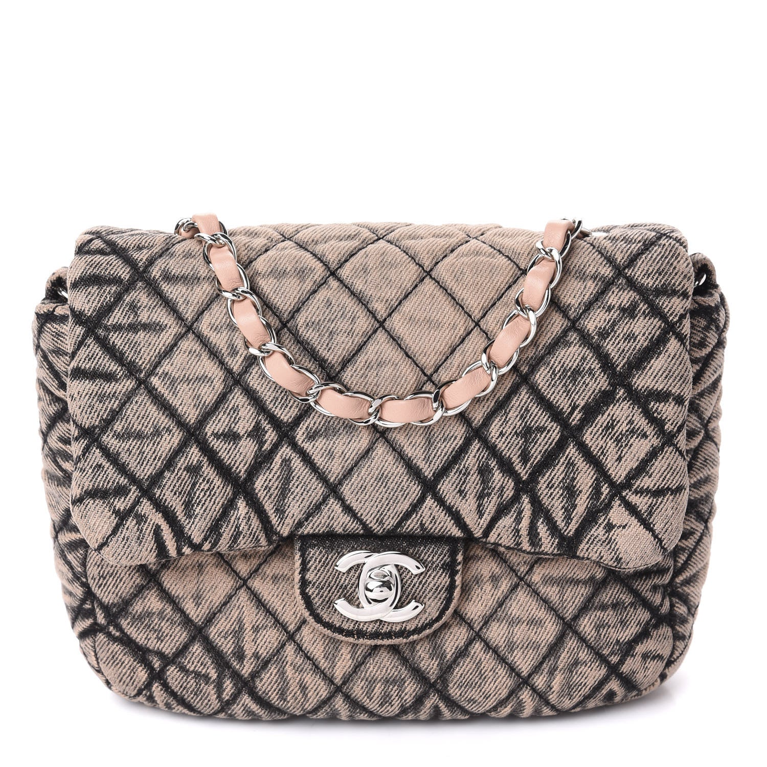 Chanel Washed Denim Quilted Small Denimpression Flap Rose Clair 1 of 11