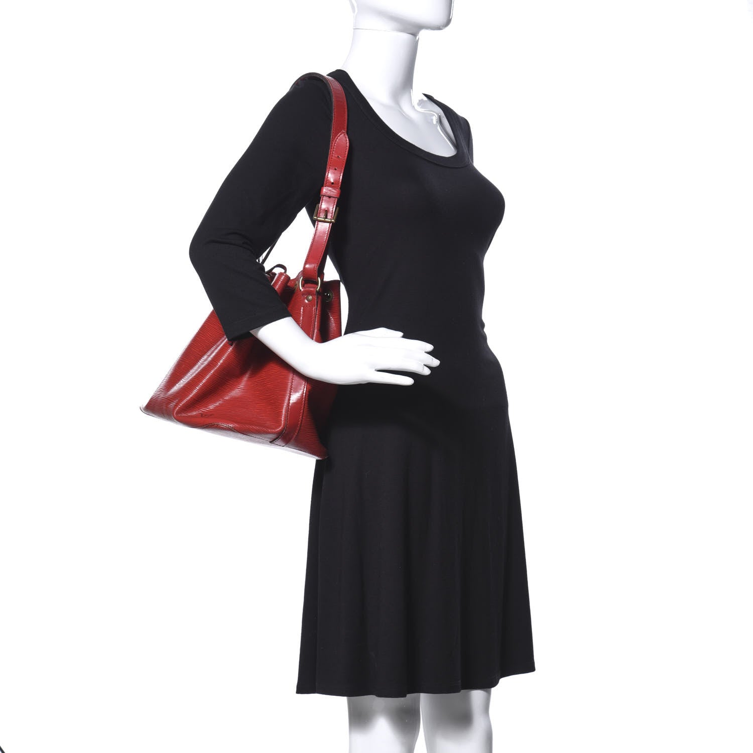 Louis Vuitton Epi Petit Noe Castillan Red 2 of 19