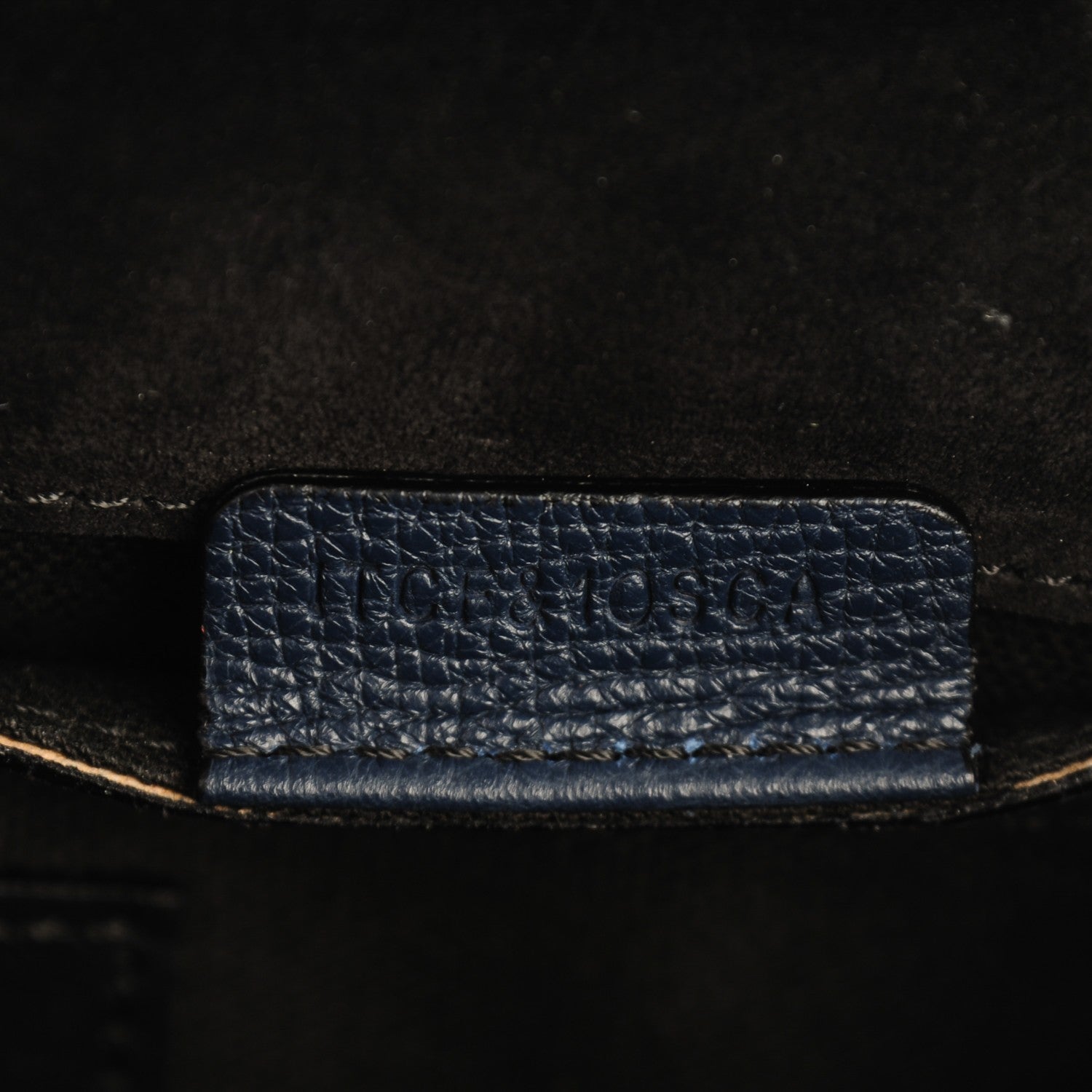 Burberry Derby Calfskin House Check Small Macken Crossbody Bag Ink Blue 7 of 7