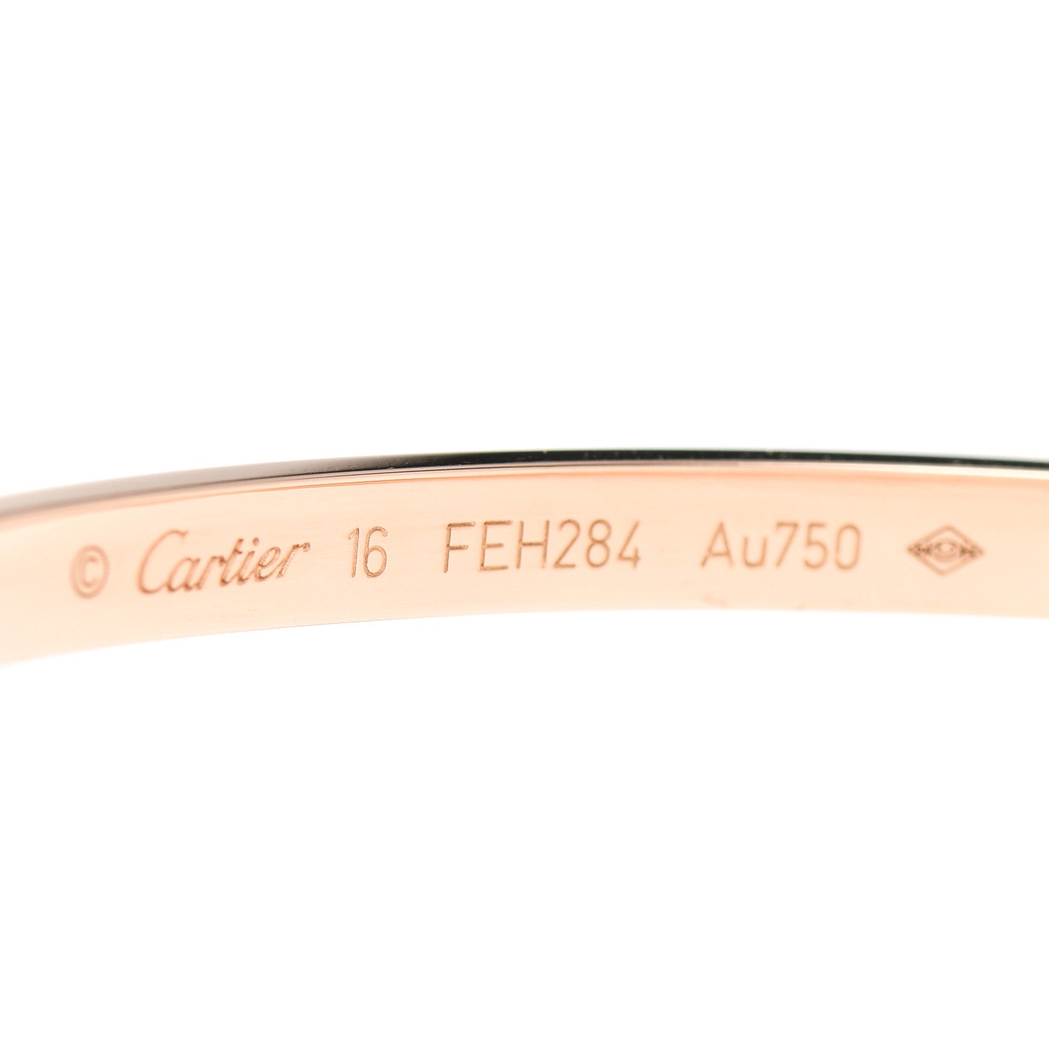 Cartier 18K Pink Gold 10 Diamond Small LOVE Bracelet 16 4 of 4