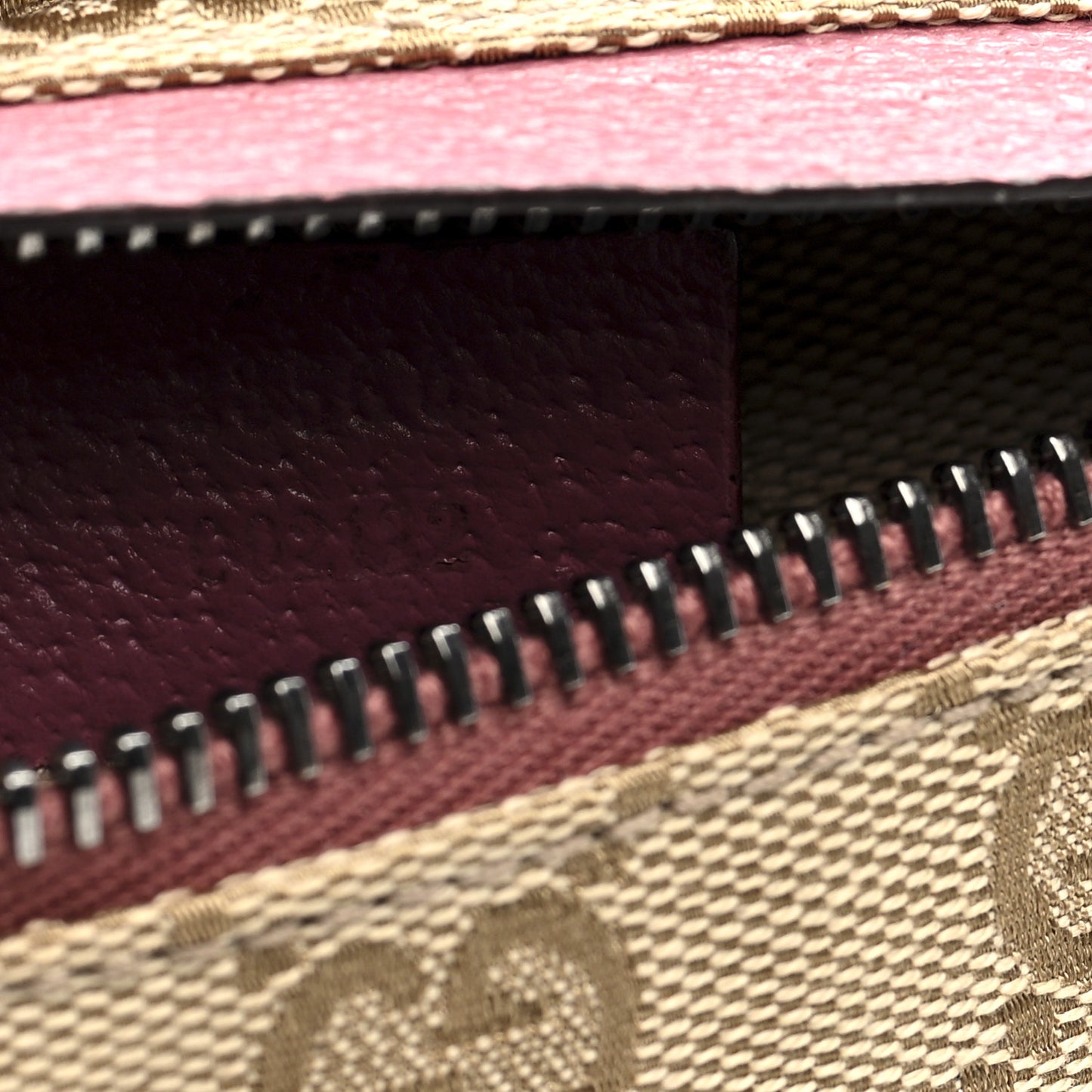 GG Monogram Web Double Pocket Belt Bag Pink