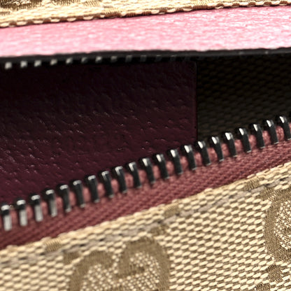 Gucci GG Monogram Web Double Pocket Belt Bag Pink 7 of 10