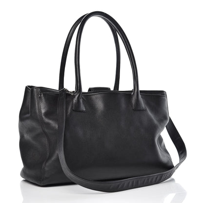 Chanel Calfskin Cerf Executive Shopper Tote Black 4 of 19