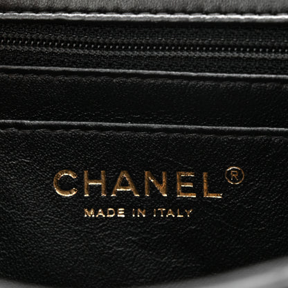 Chanel Lambskin Quilted Mini Rectangular Flap Black 6 of 11