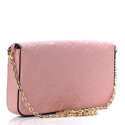 Louis Vuitton Empreinte Pochette Felicie Chain Wallet Rose Poudre 3 of 10