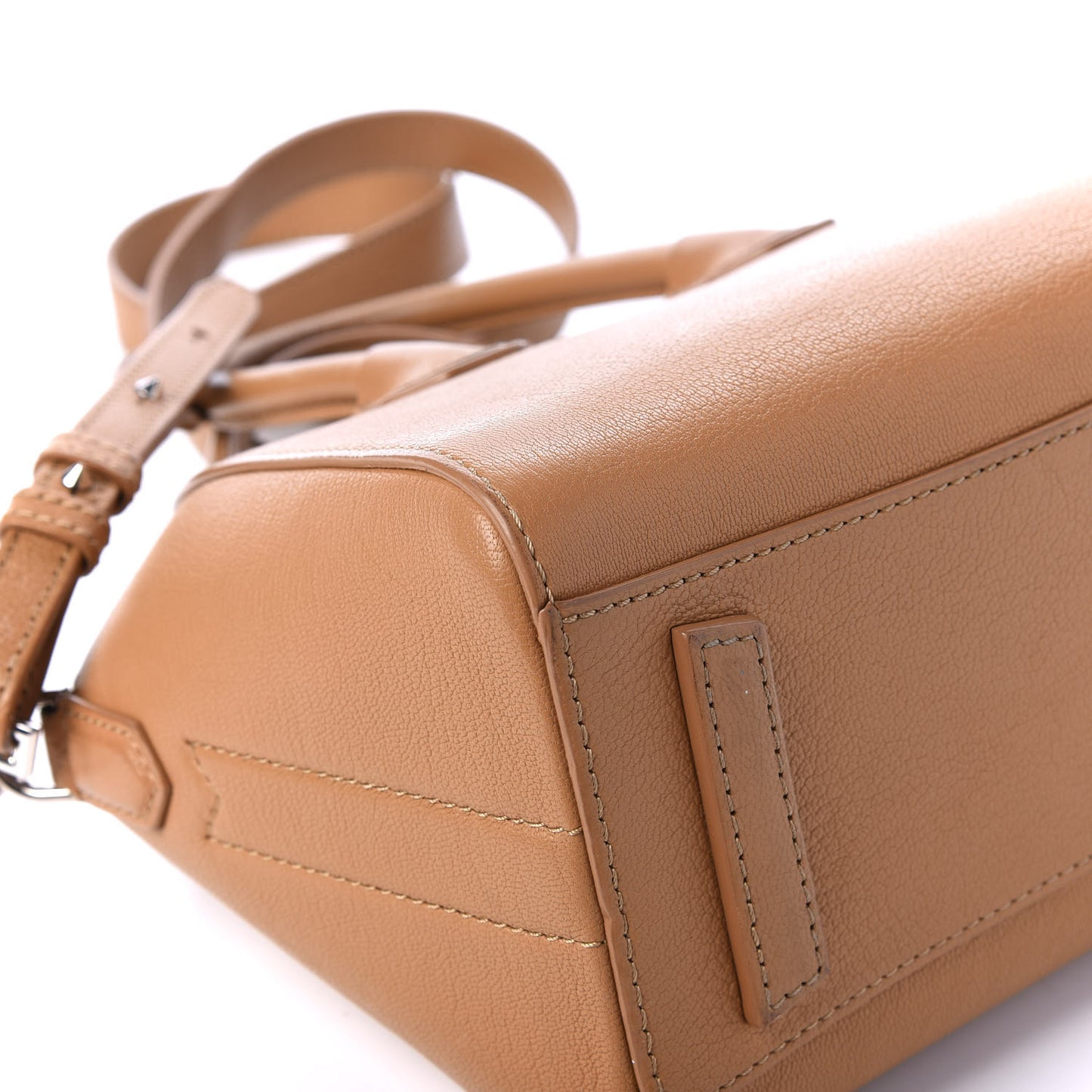 Sugar Goatskin Mini Antigona Medium Beige