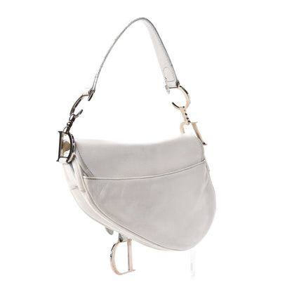 Christian Dior Calfskin Saddle Bag White 3 of 14