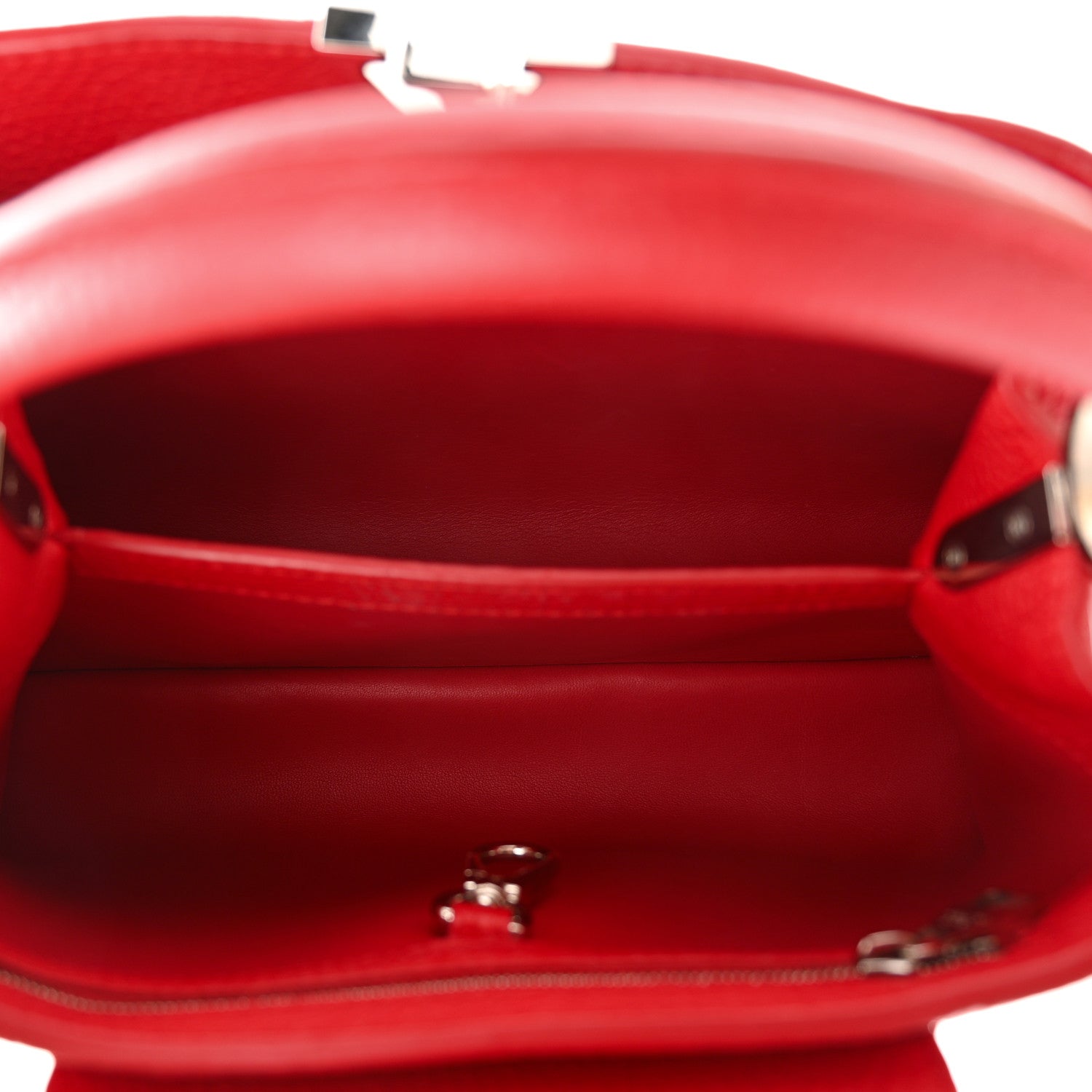 Louis Vuitton Taurillon Capucines BB Rubis 5 of 9