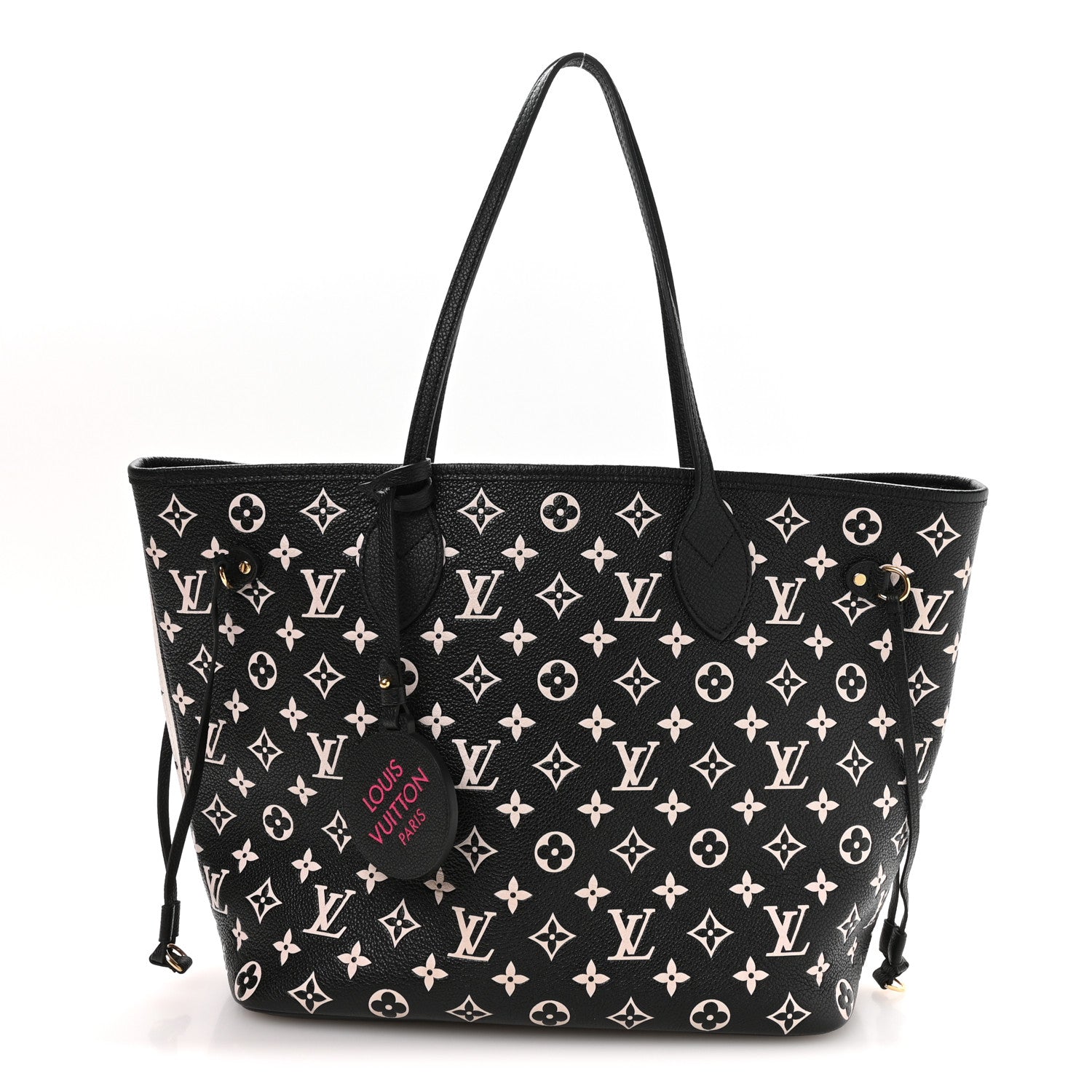 Louis Vuitton Empreinte Spring In The City Neverfull MM Black White Pink 1 of 10