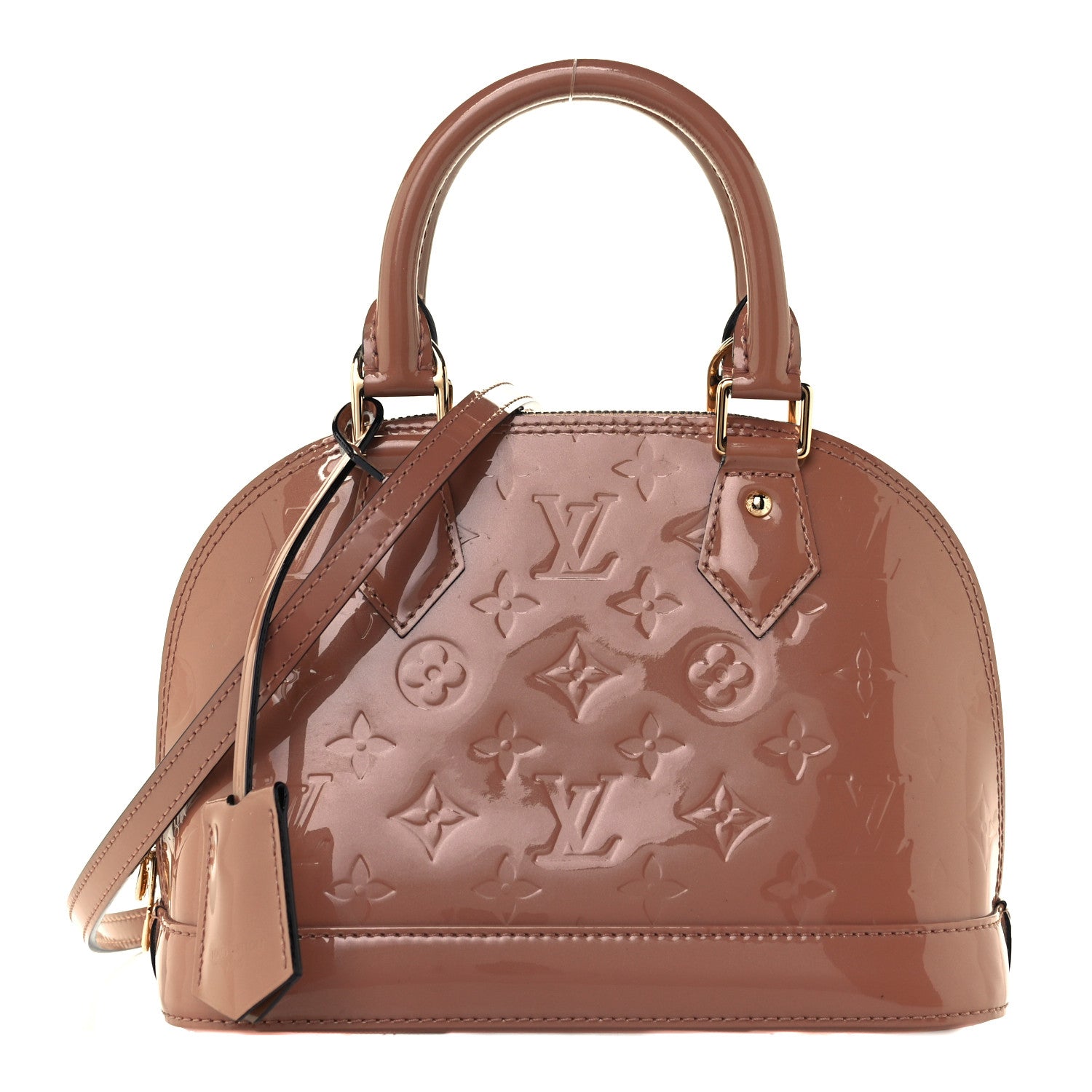 Louis Vuitton Vernis Alma BB Rose Velours 1 of 11