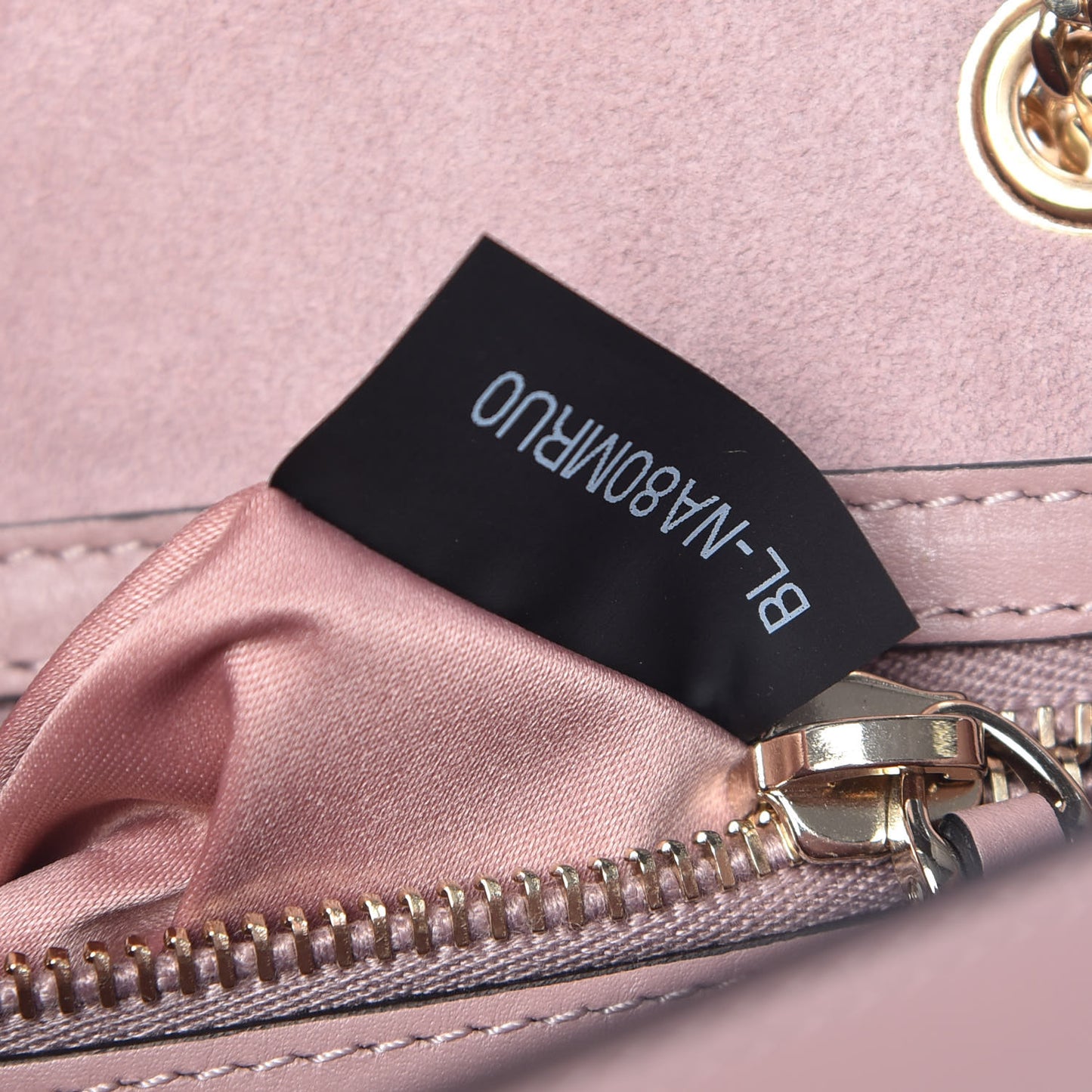 Vitello Groumette Small Rockstud Demilune Shoulder Bag Lipstick