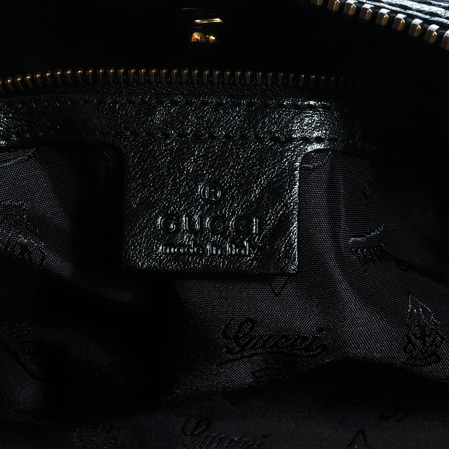 Gucci Leather Babouska Studded Large Boston Black 7 of 8