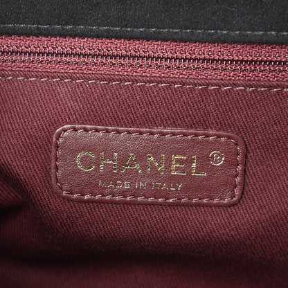 Chanel Suede Lambskin Glazed Calfskin Lady Vintage Chevron Flap Brown 6 of 10