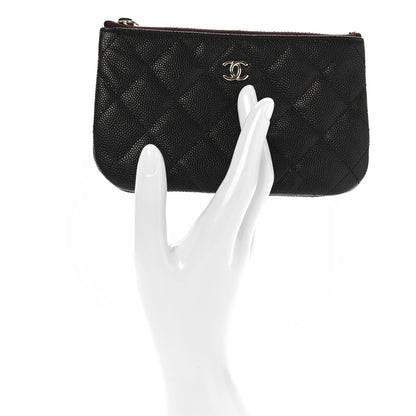 Chanel Caviar Quilted Small Cosmetic Case Black 2 of 7