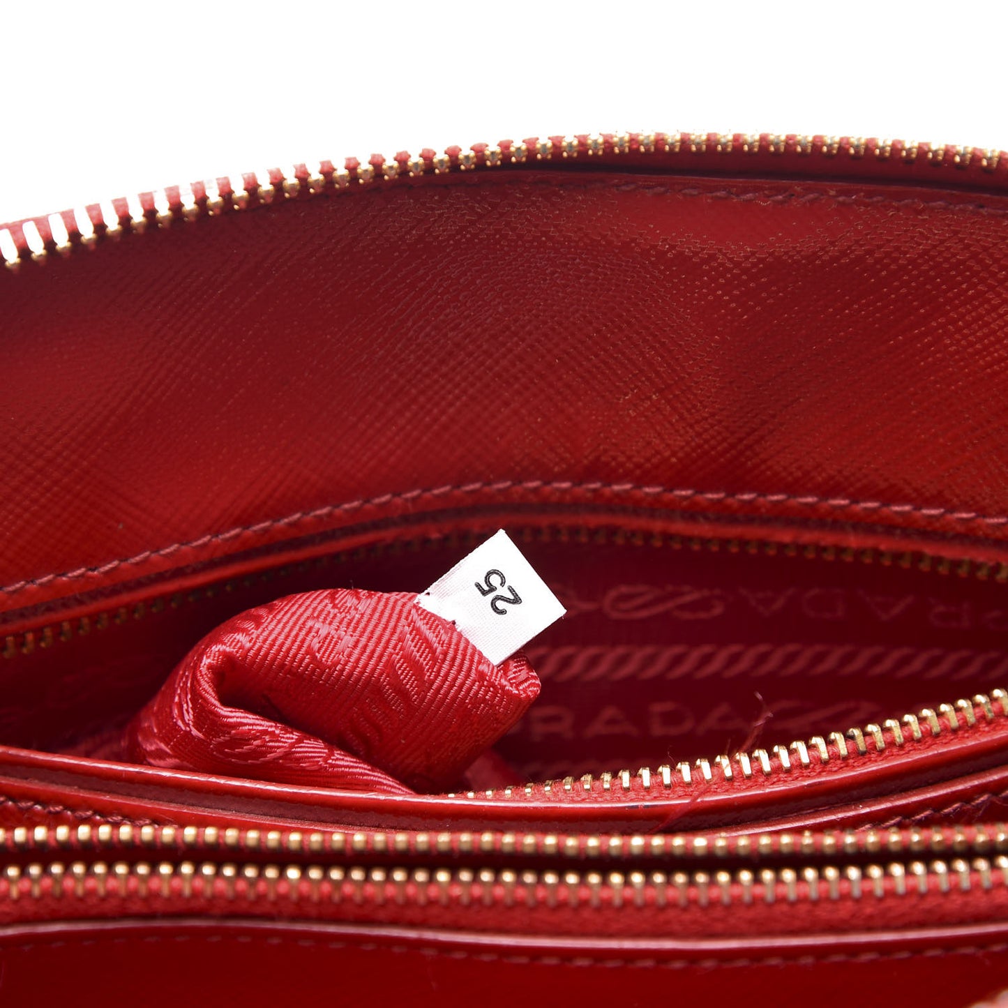 Saffiano Vernice Mini Promenade Tote Rosso