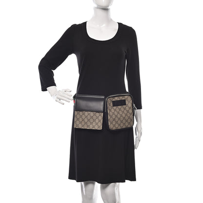 Gucci GG Supreme Monogram Web Belt Bag Black 2 of 11