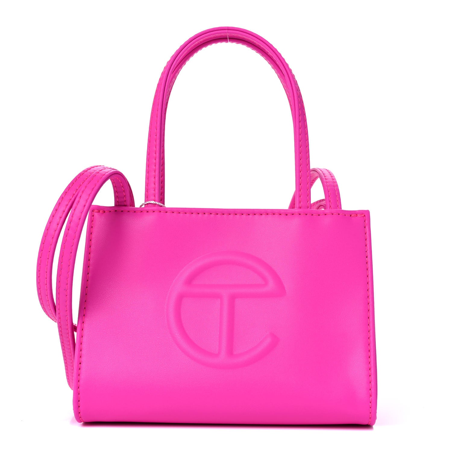 Telfar Vegan Leather Small Shopping Bag Azalea 1 of 9