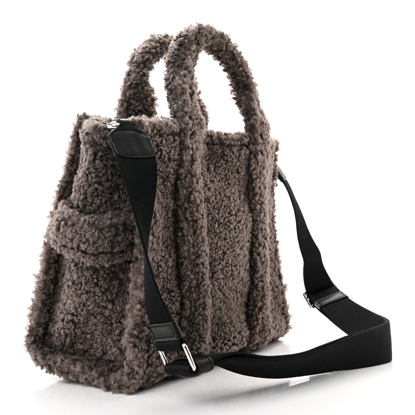 Polyester Cotton The Teddy Traveler Tote Bag Grey