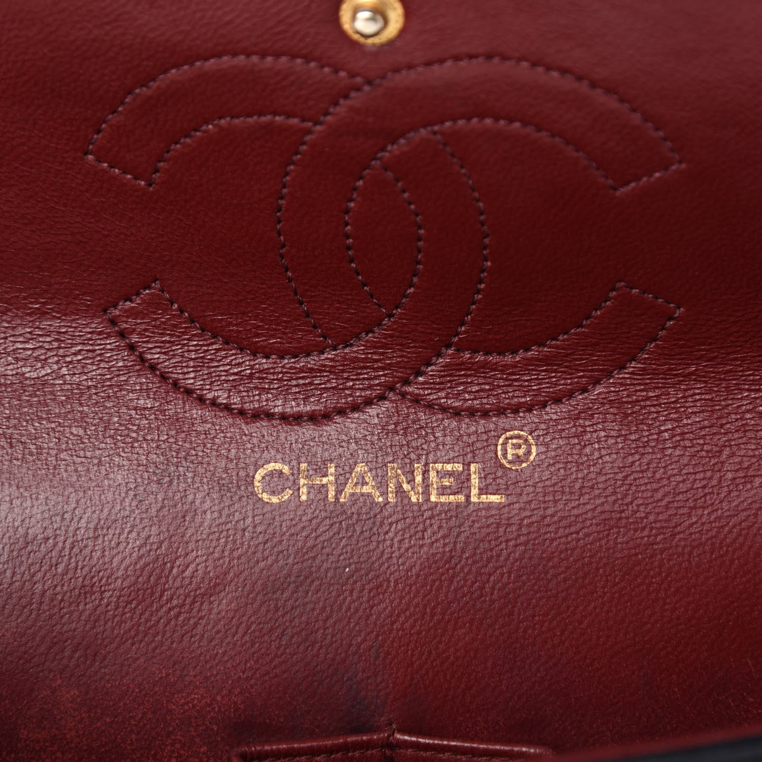Chanel Lambskin Quilted Medium Double Flap Black 14 of 17