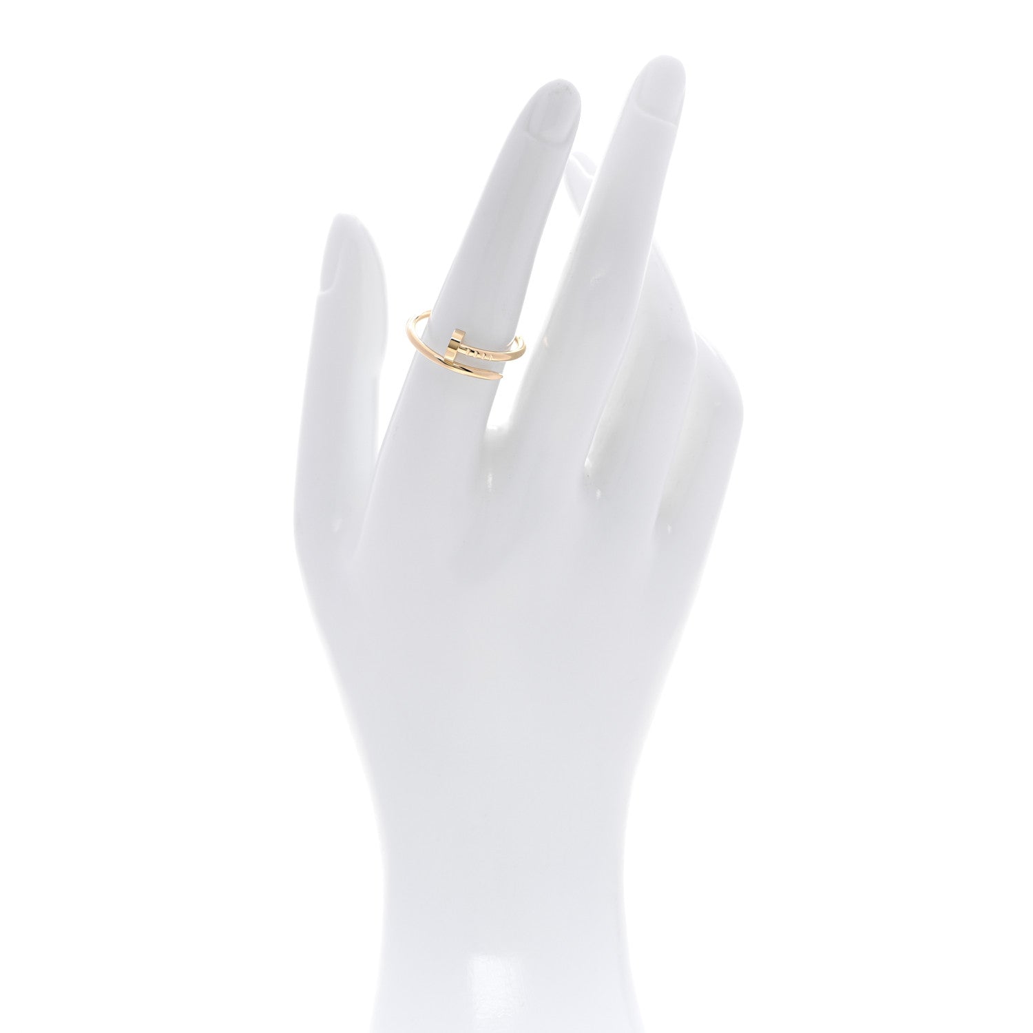 Cartier 18K Yellow Gold Small Juste Un Clou Ring 55 7.25 2 of 5