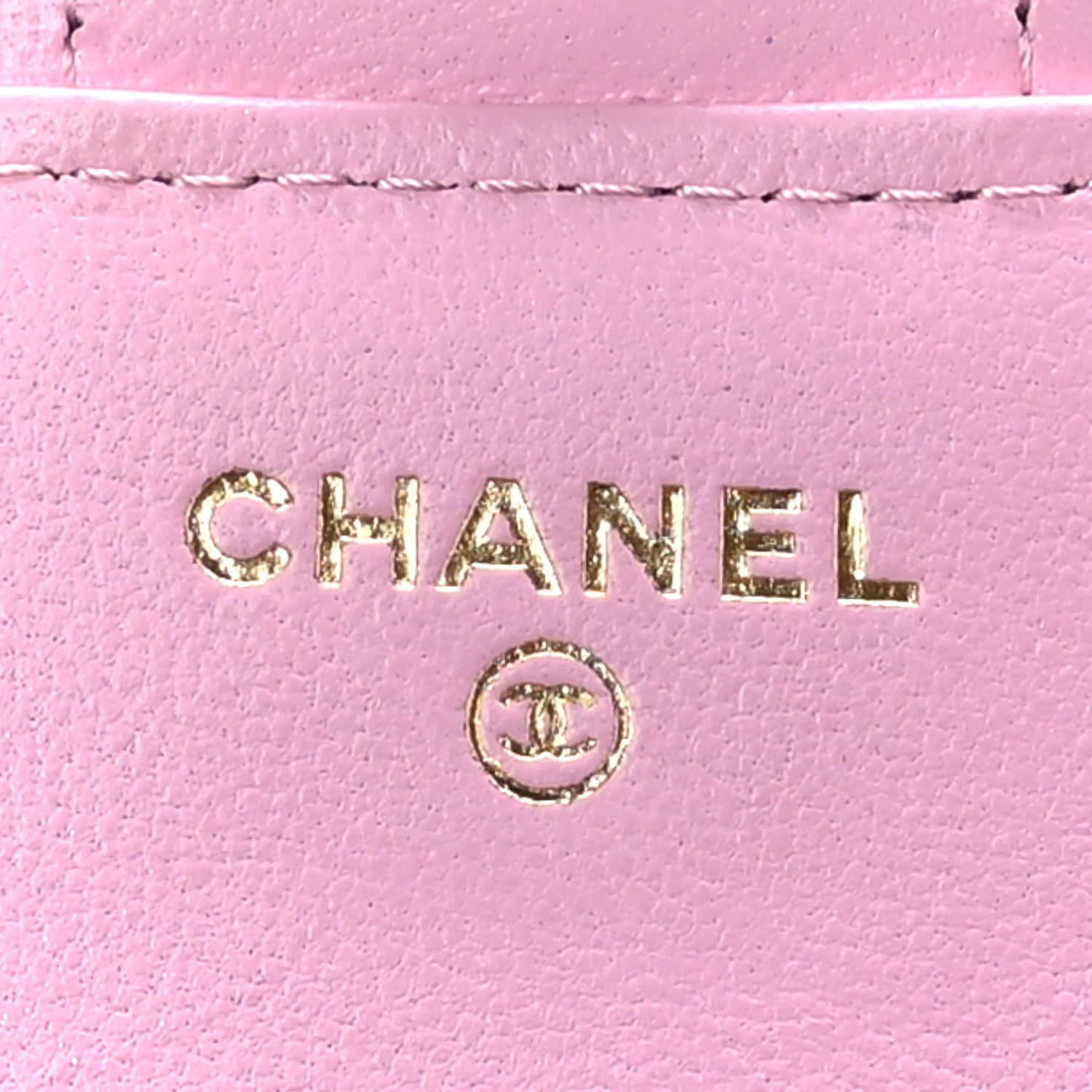 Chanel Lambskin Quilted Flap Phone Holder With Chain Black Lilac 9 of 10
