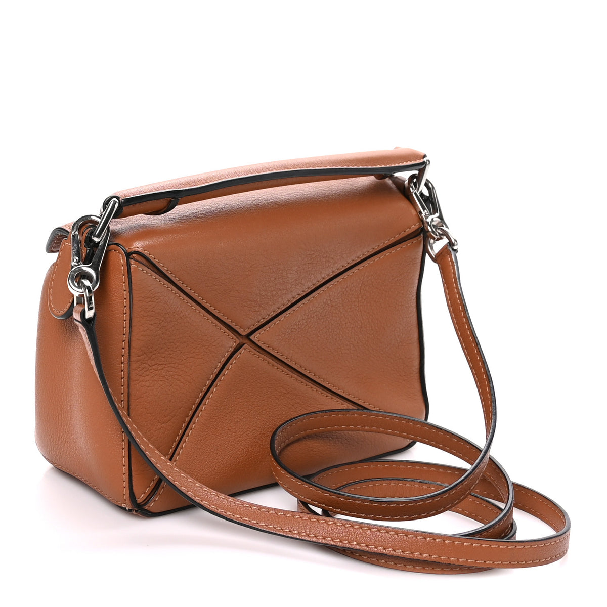 Loewe Calfskin Mini Puzzle Bag Tan 3 of 10