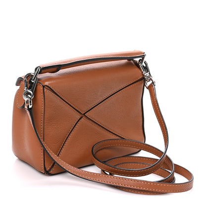 Loewe Calfskin Mini Puzzle Bag Tan 3 of 10